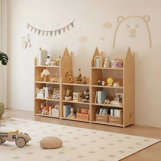 Montessori House-Frame Bookshelf & Storage