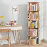 360-Degree Rotating Bookshelf, Pine-Core Engineered Wood