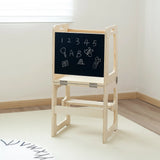 Convertible Montessori Toddler Standing Stool and Desk, Plywood