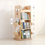 Kids Rotating Bookshelf, Solid Pine