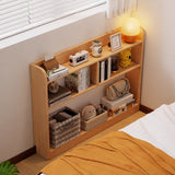 Space-Saving Narrow Bookshelf, Solid Pine