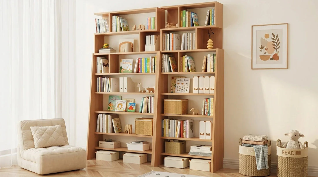 From Clutter to Calm: Why Every Kids' Reading Nook Needs the Montefurniture Adjustable Ladder Bookshelf
