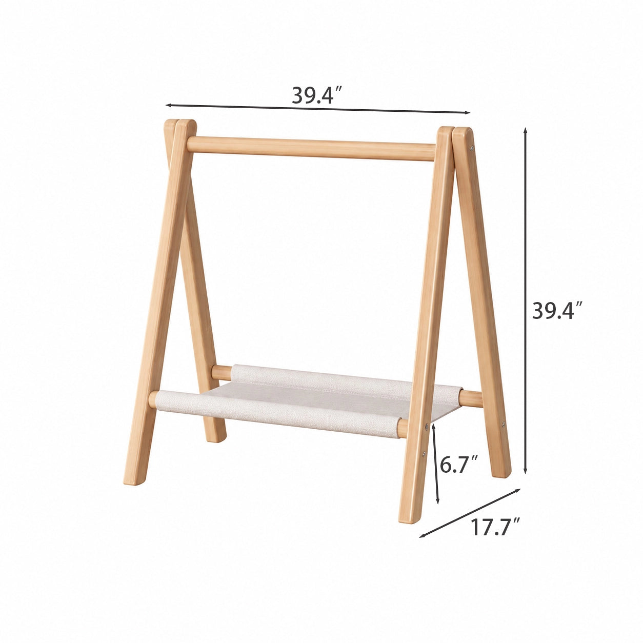 Children's Clothing Rack, Solid Pine