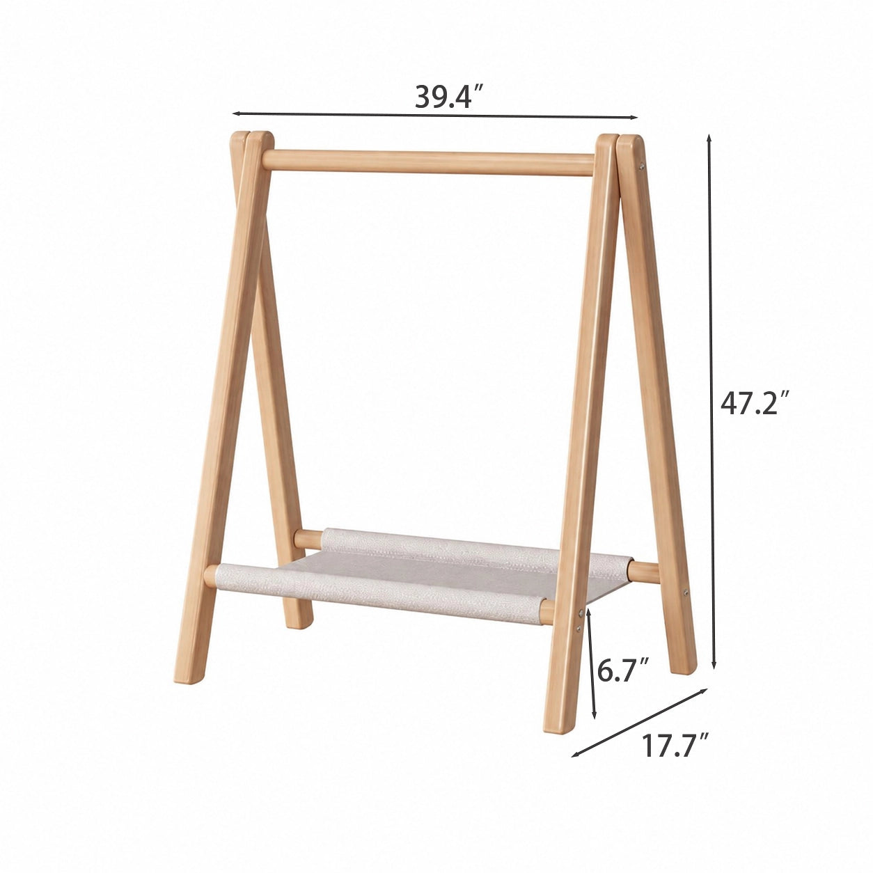 Children's Clothing Rack, Solid Pine