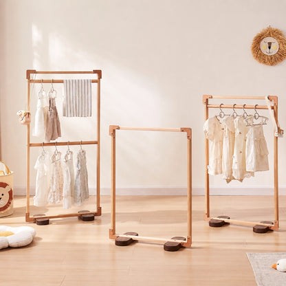 Children’s Clothing Rack, Solid Beech Wood