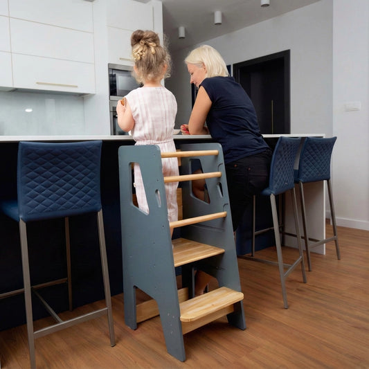 Solid Wood Montessori Step Stool for Toddlers