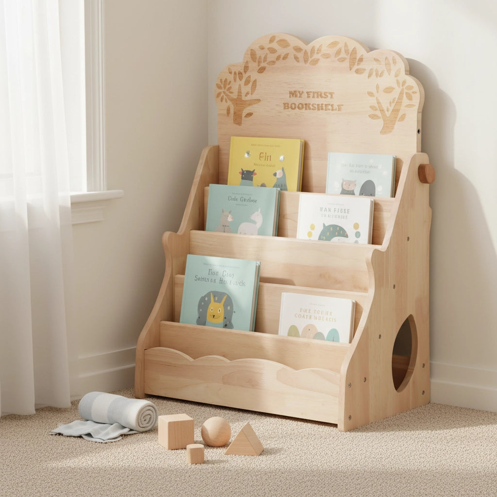 Montessori Book Display Shelf & Easel