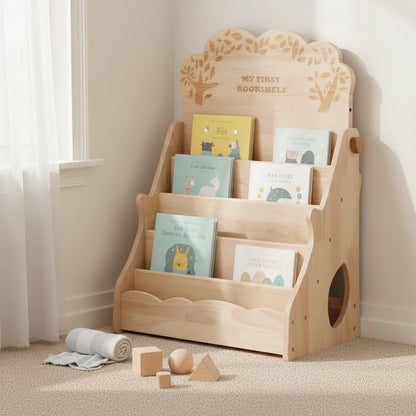 Montessori Book Display Shelf & Easel