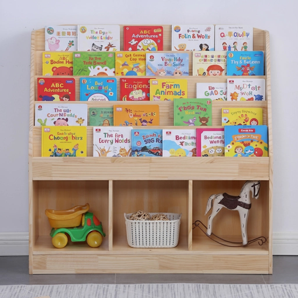 Montessori Bookshelf & Organizer for Kids
