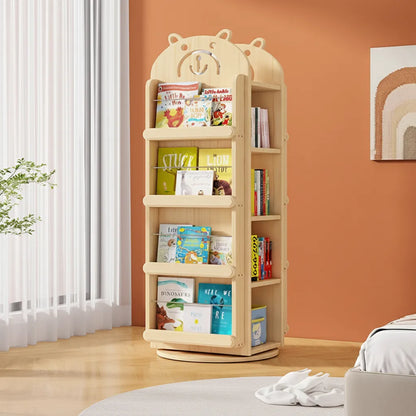 Montessori Rotating Kids Bookshelf