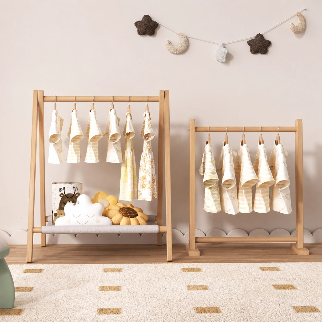 Children's Clothing Rack, Solid Pine