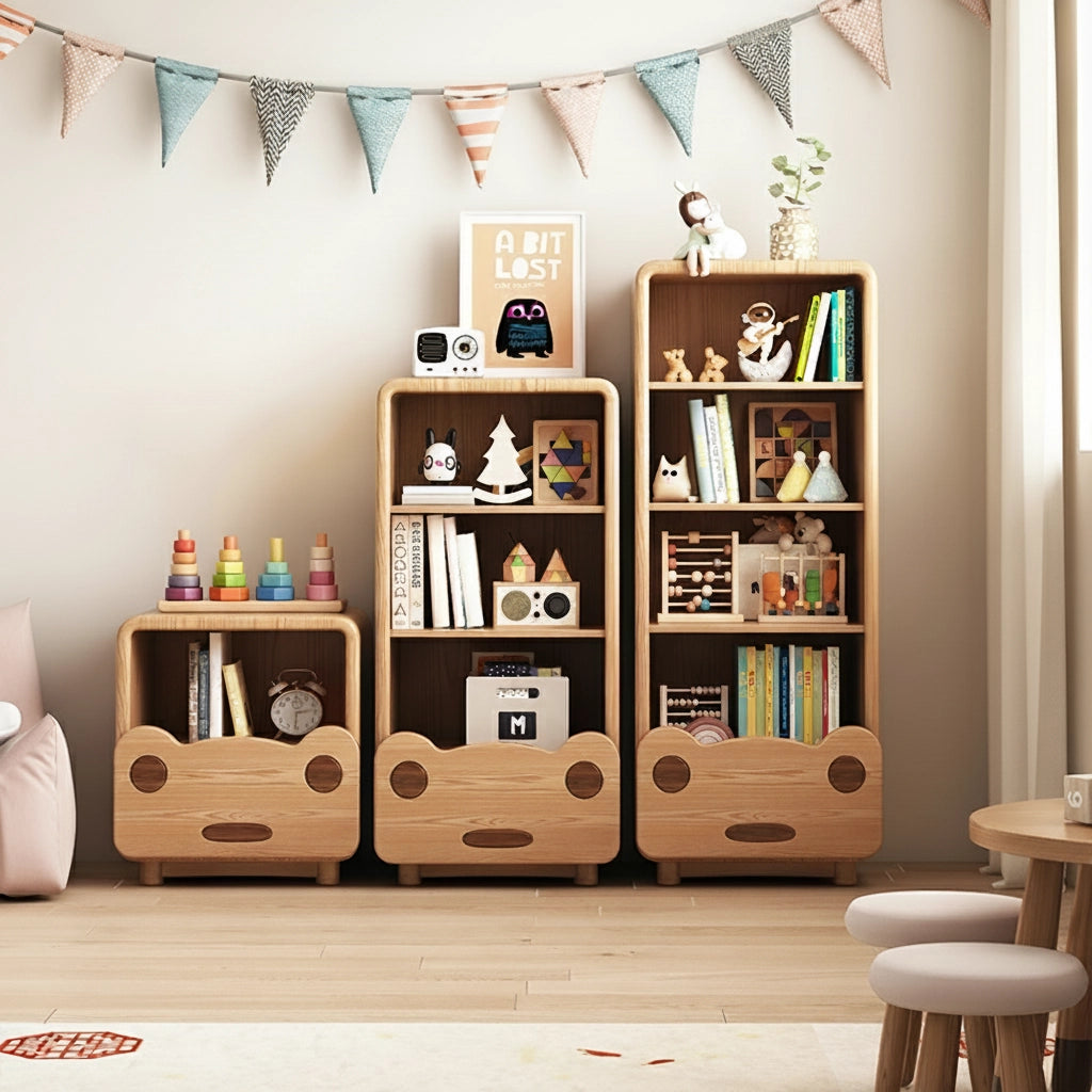Red Oak Montessori Book & Toy Shelf
