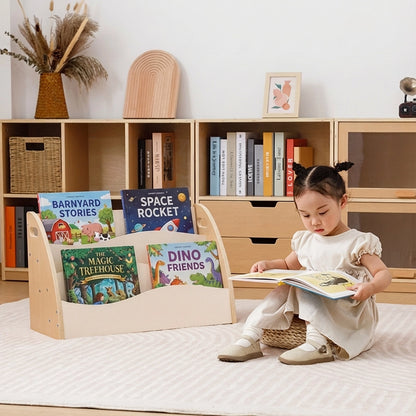 Front-Facing Montessori Baby Bookshelf, Plywood