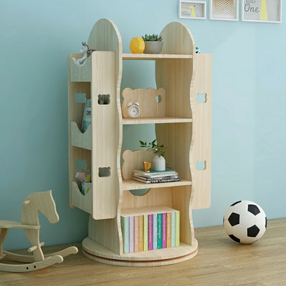 Rotating Montessori Kids Bookshelf