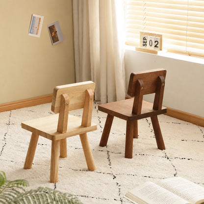 Robot Toddler Chair with Adjustable Backrest, Solid Rubber Wood