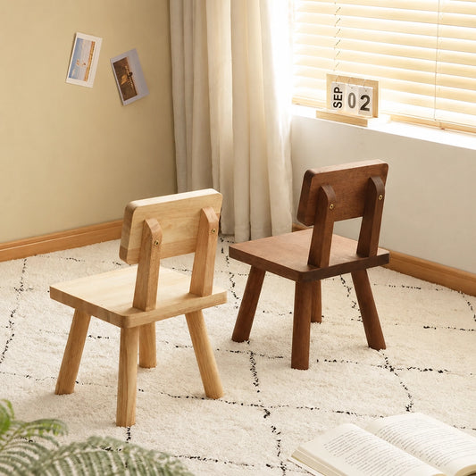 Robot Toddler Chair with Adjustable Backrest, Solid Rubber Wood