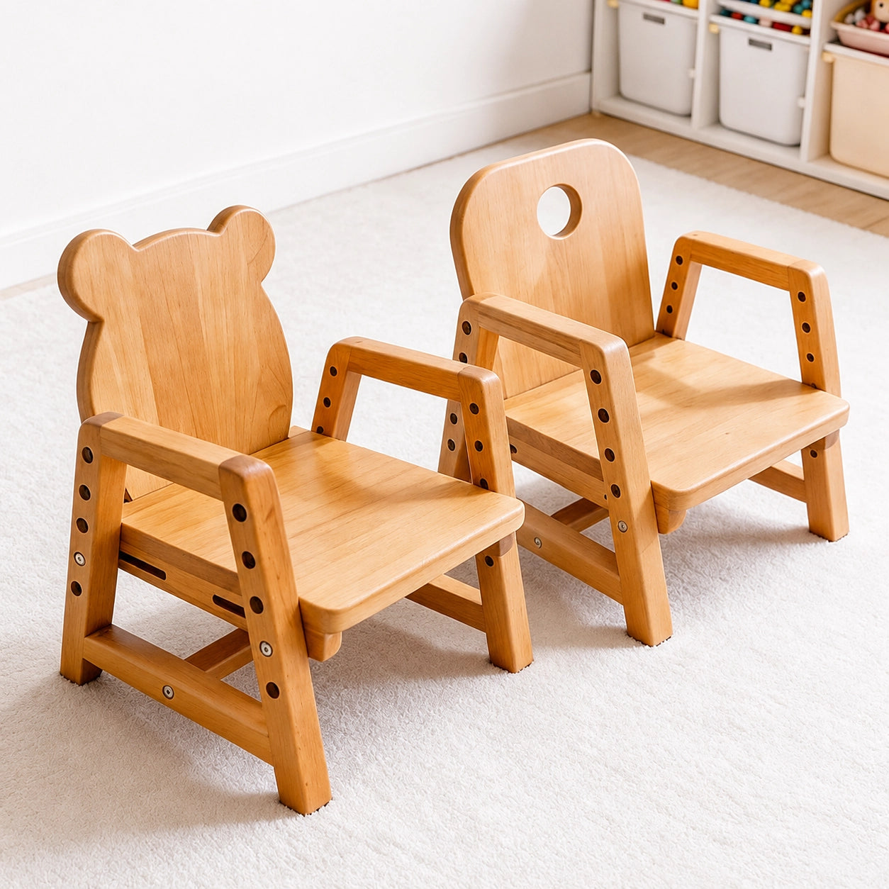 Adjustable Toddler Chair, Solid Beech Wood