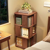 360 Degree Rotating Bookshelf, Solid Rubberwood