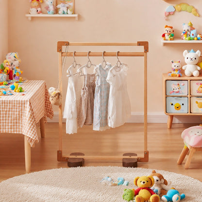 Children’s Clothing Rack, Solid Beech Wood