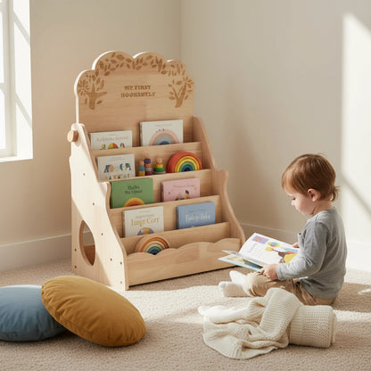 Montessori Book Display Shelf & Easel
