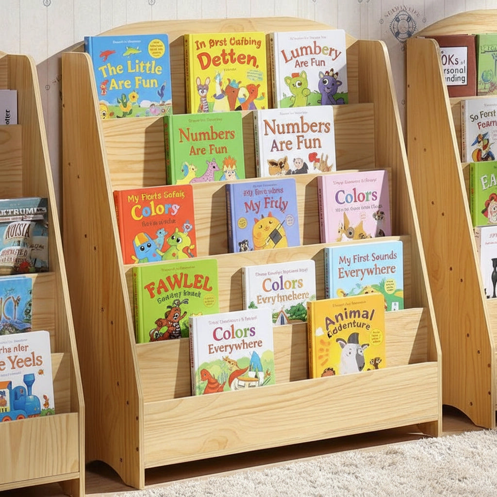 Albizia Montessori Book Display Shelf