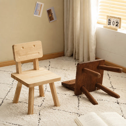 Robot Toddler Chair with Adjustable Backrest, Solid Rubber Wood
