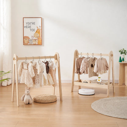 Low-Profile Toddler Garment Rack, Marine Plywood