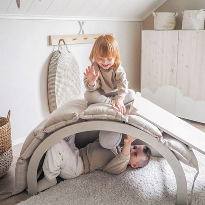 Montessori Wooden Rocker & Climbing Arch