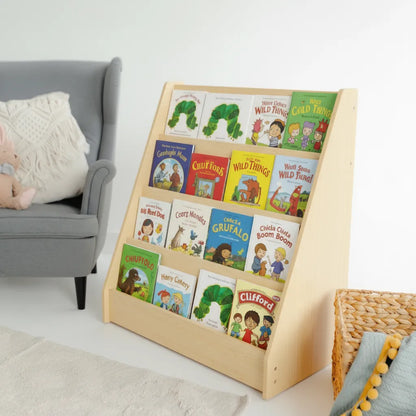 Front-Facing Montessori Toddler Bookshelf, Plywood