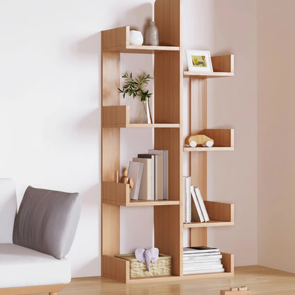 Geometric Tree Bookshelf, Solid Pine