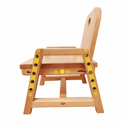 Adjustable Toddler Chair, Solid Beech Wood