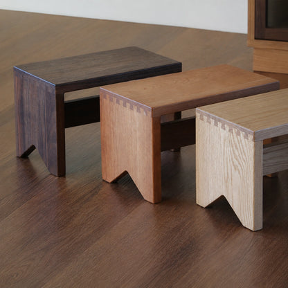 Solid Wood Kids Low Stool & Shoe Changing Bench