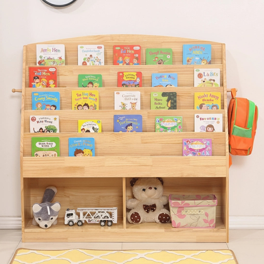 Montessori Bookshelf & Organizer for Kids