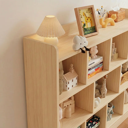 Montessori Kids Storage Cabinet, Solid Pine
