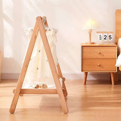 Freestanding Kids Garment Rack, Solid Beech Wood