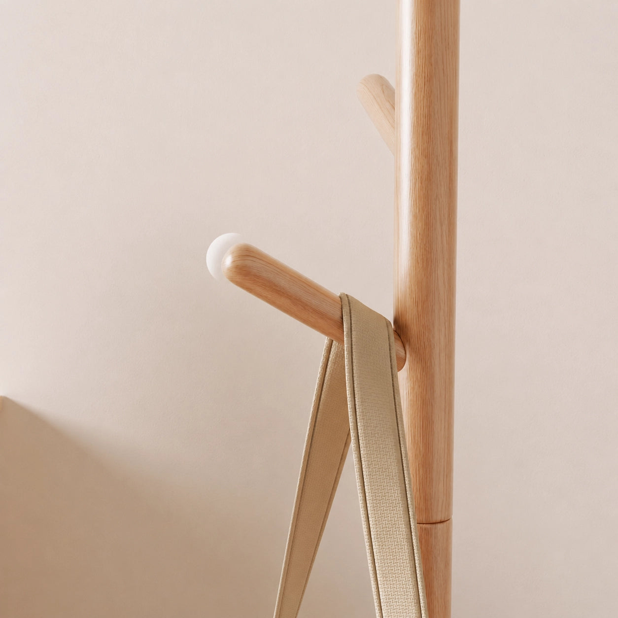Adjustable Tree Coat Rack for Kids, Solid Wood