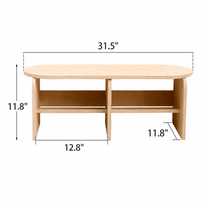 Kids Wooden Shoe Storage Bench, Marine Plywood