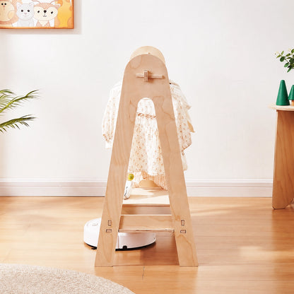 Low-Profile Toddler Garment Rack, Marine Plywood