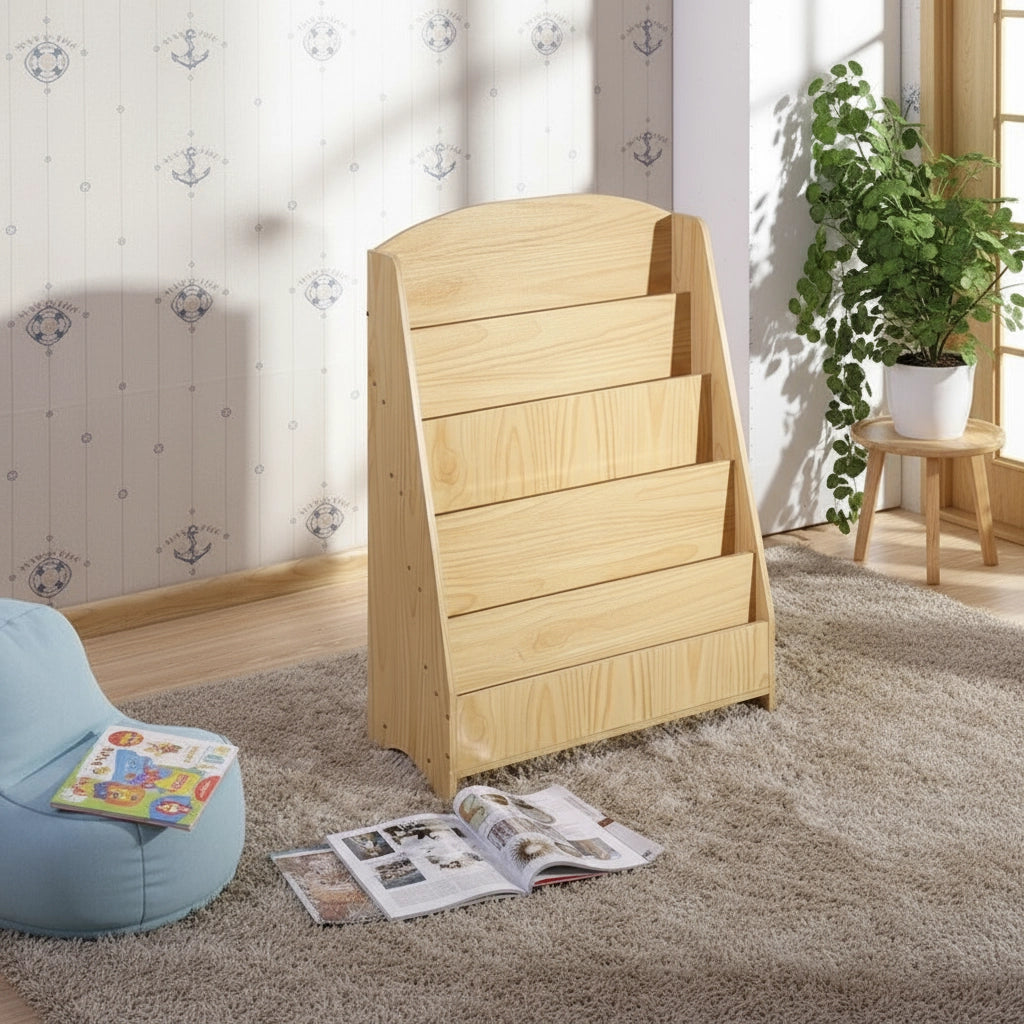 Albizia Montessori Book Display Shelf