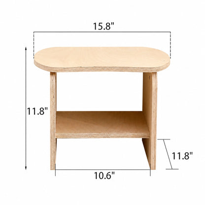 Kids Wooden Shoe Storage Bench, Marine Plywood