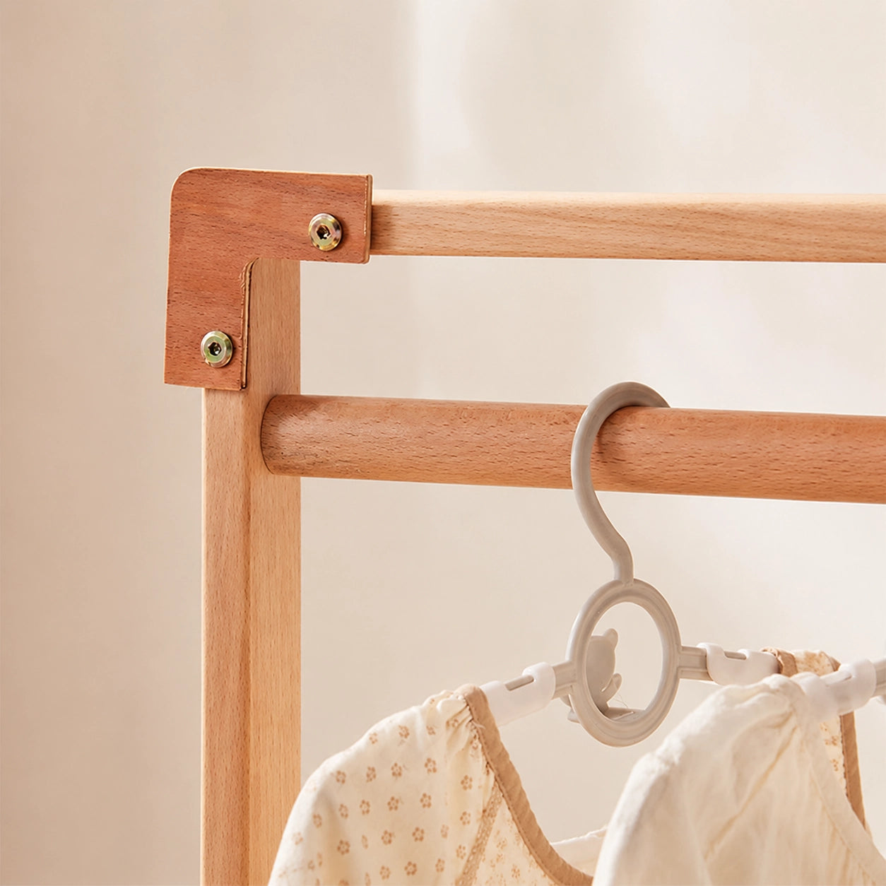 Children’s Clothing Rack, Solid Beech Wood