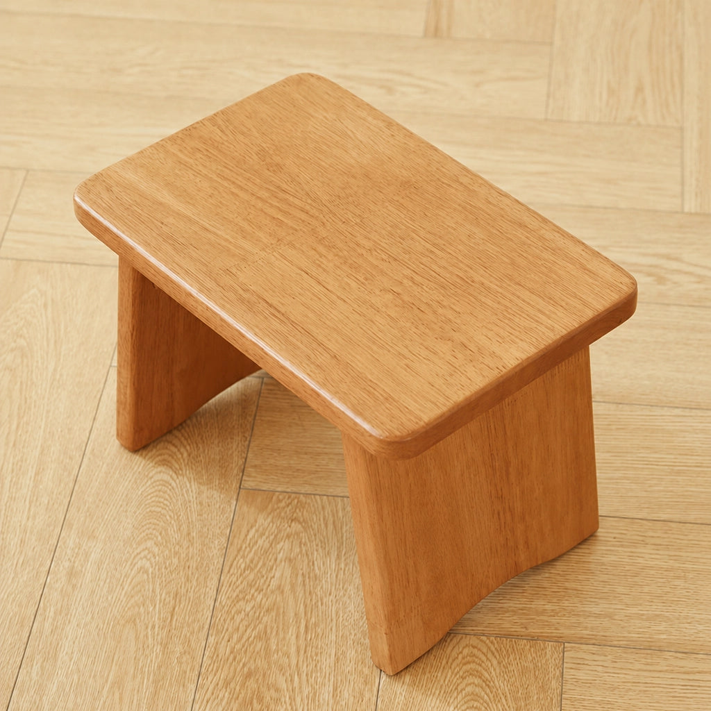 Kids Activity Table and Stool, Solid Rubber Wood