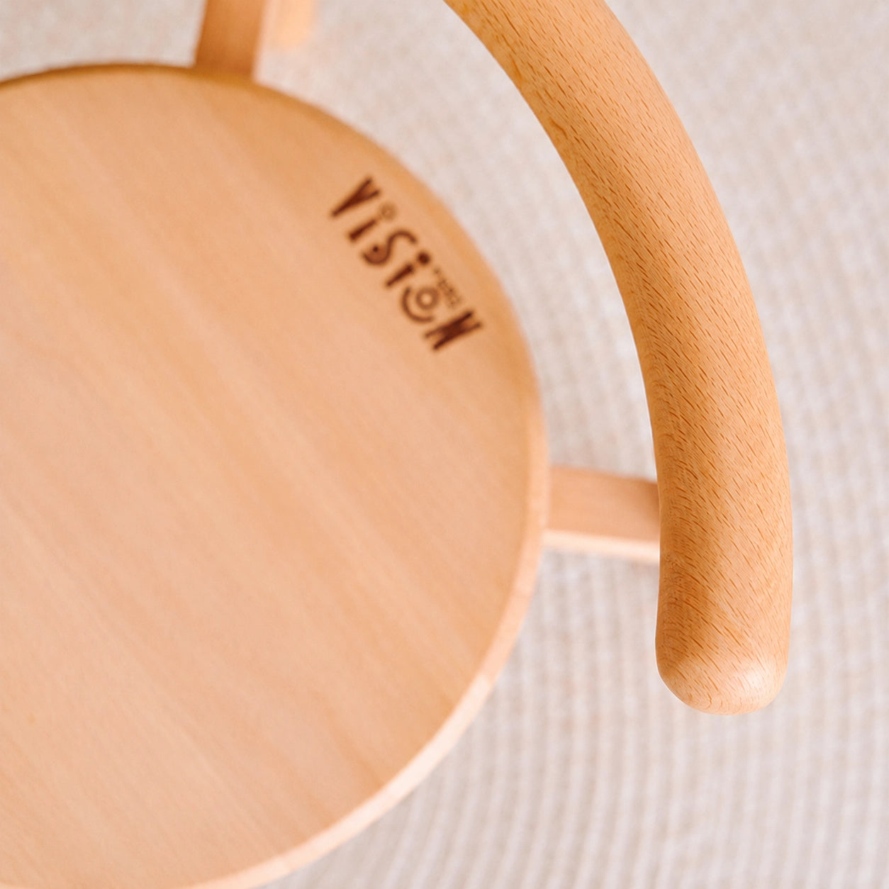 Curved Backrest Toddler Chair, Solid Beech Wood