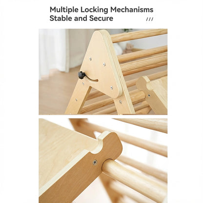 Foldable Wooden Climbing Triangle & Arch Set