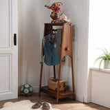 Adjustable Kids Clothing Rack, Solid Wood