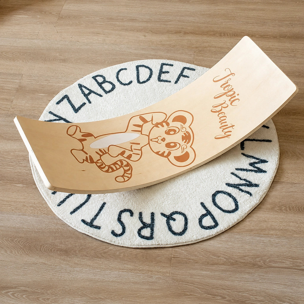 Wooden Curved Balance Board for Toddlers