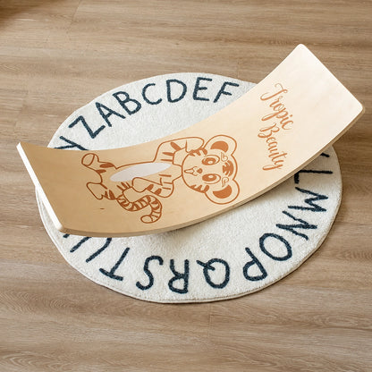 Wooden Curved Balance Board for Toddlers