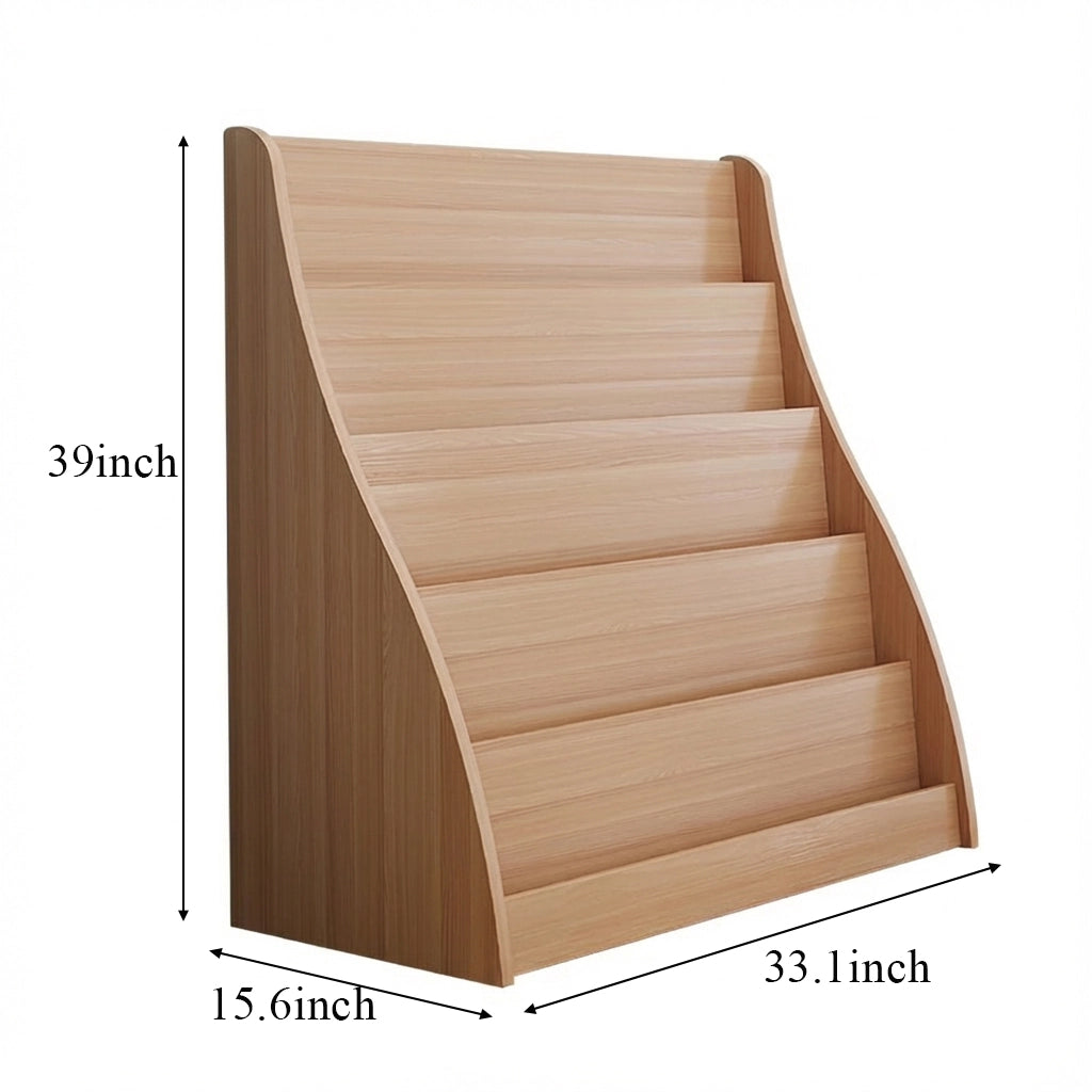 Five-tier variant dimensions showing 33.1 inches wide, 15.6 inches deep, and 39 inches high