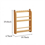 Front-Facing Montessori Wall Bookshelf, Solid Beech Wood