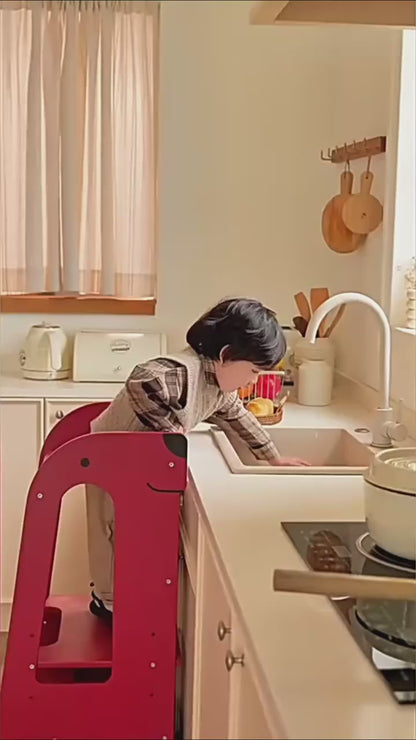 3 In 1 Montessori Kitchen Step Stool